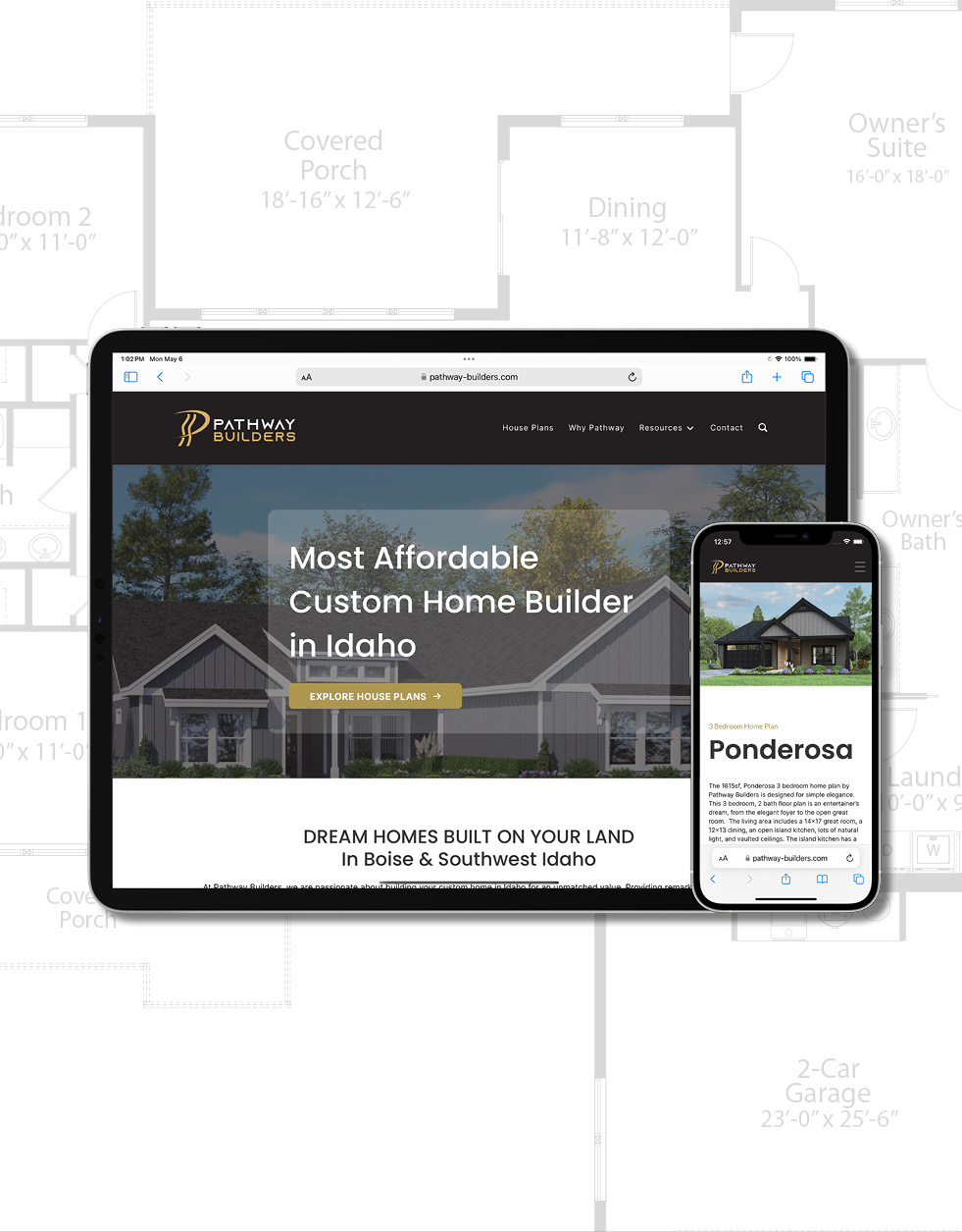 Pathway Builders website built by dwellTEK